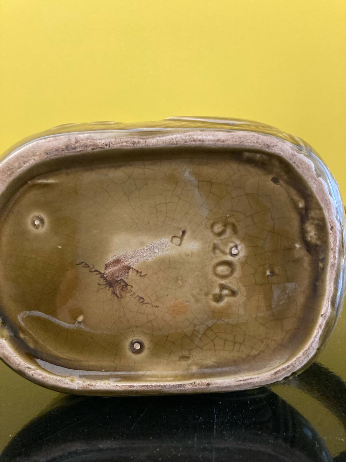 Sarreguemines water jug in slipware