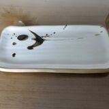 Plat en grès poterie de la colombe Vallauris 1960