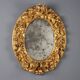 Baroque antique mirror carved in fir, Italy, 18th century.