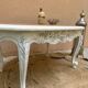 White and wooden bohemian style coffee table