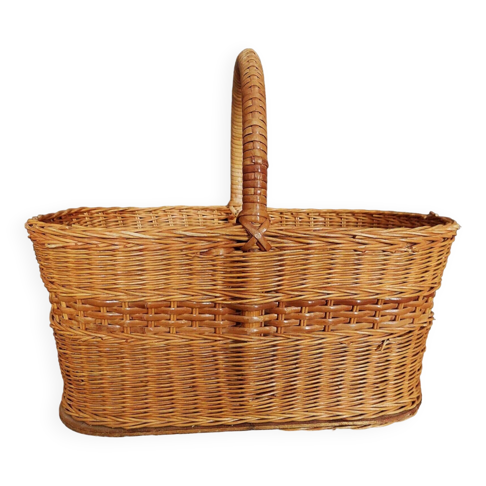 Vintage wicker basket 40 cm