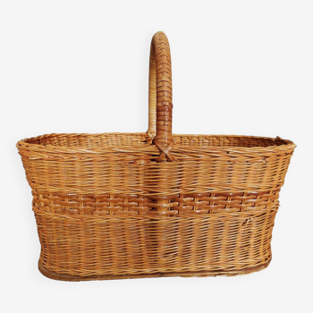 Vintage wicker basket 40 cm