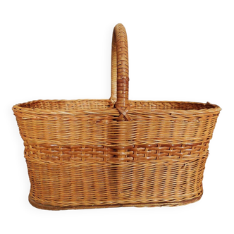 Vintage wicker basket 40 cm