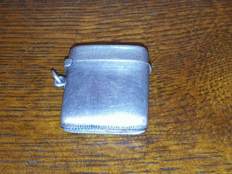 Ancient pyrogen, fire box, solid silver match holder