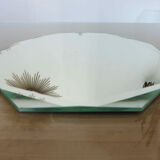 Beveled octagonal mirror 40s 50s 27 cm X 27 cm