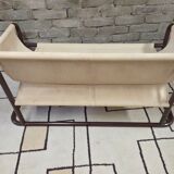 Tubular two-seater bench from the 1970s.