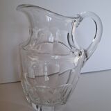 Moser signed crystal pitcher