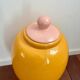Vase Saint Clément France Jaune Rose