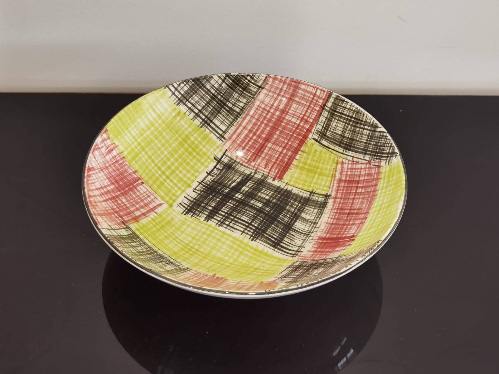 Sarreguemines promocolor France vintage hollow dish