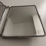 Bevelled triptych barber mirror from the 1950s.