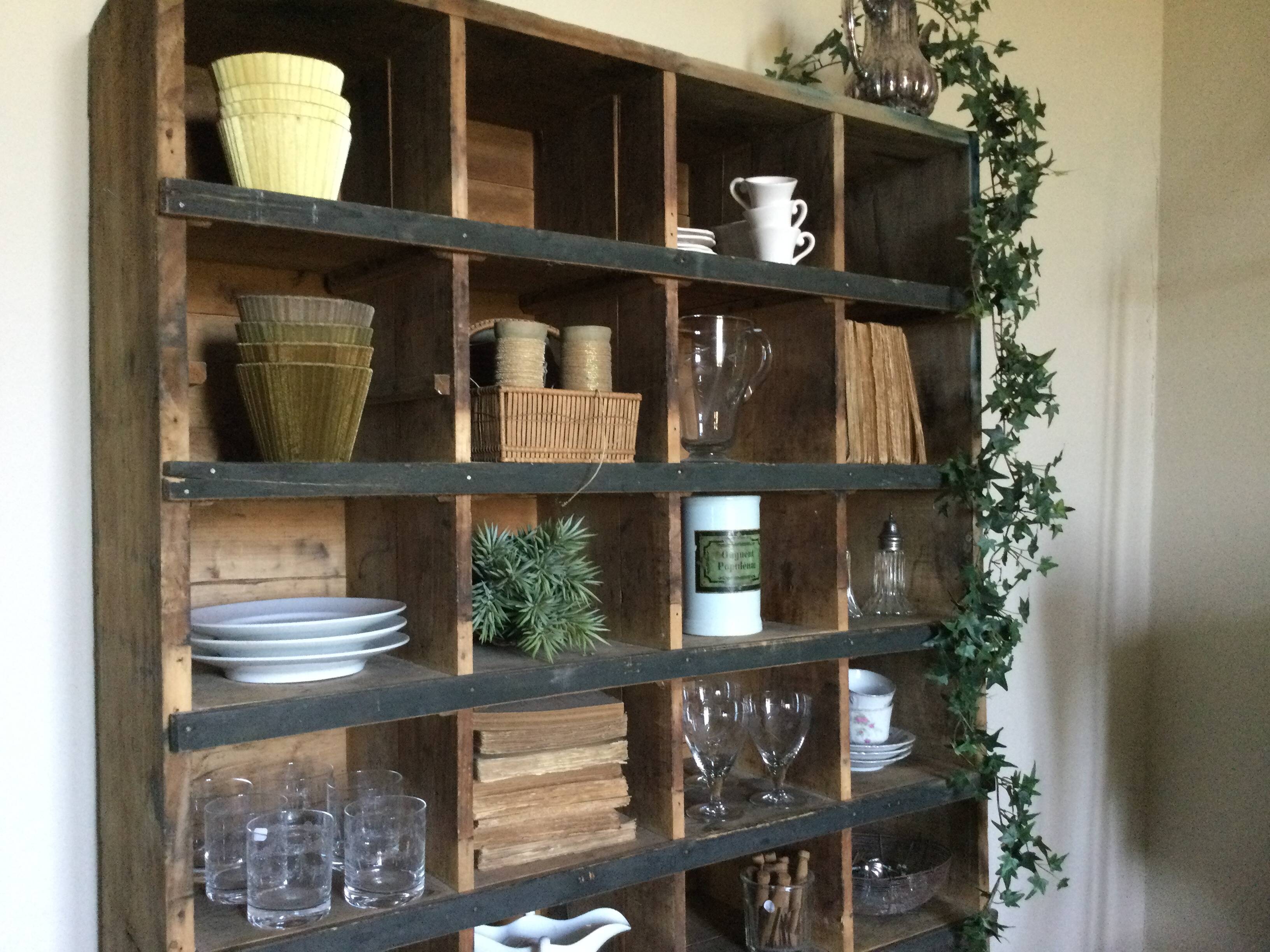 Antique craft furniture with wooden lockers
