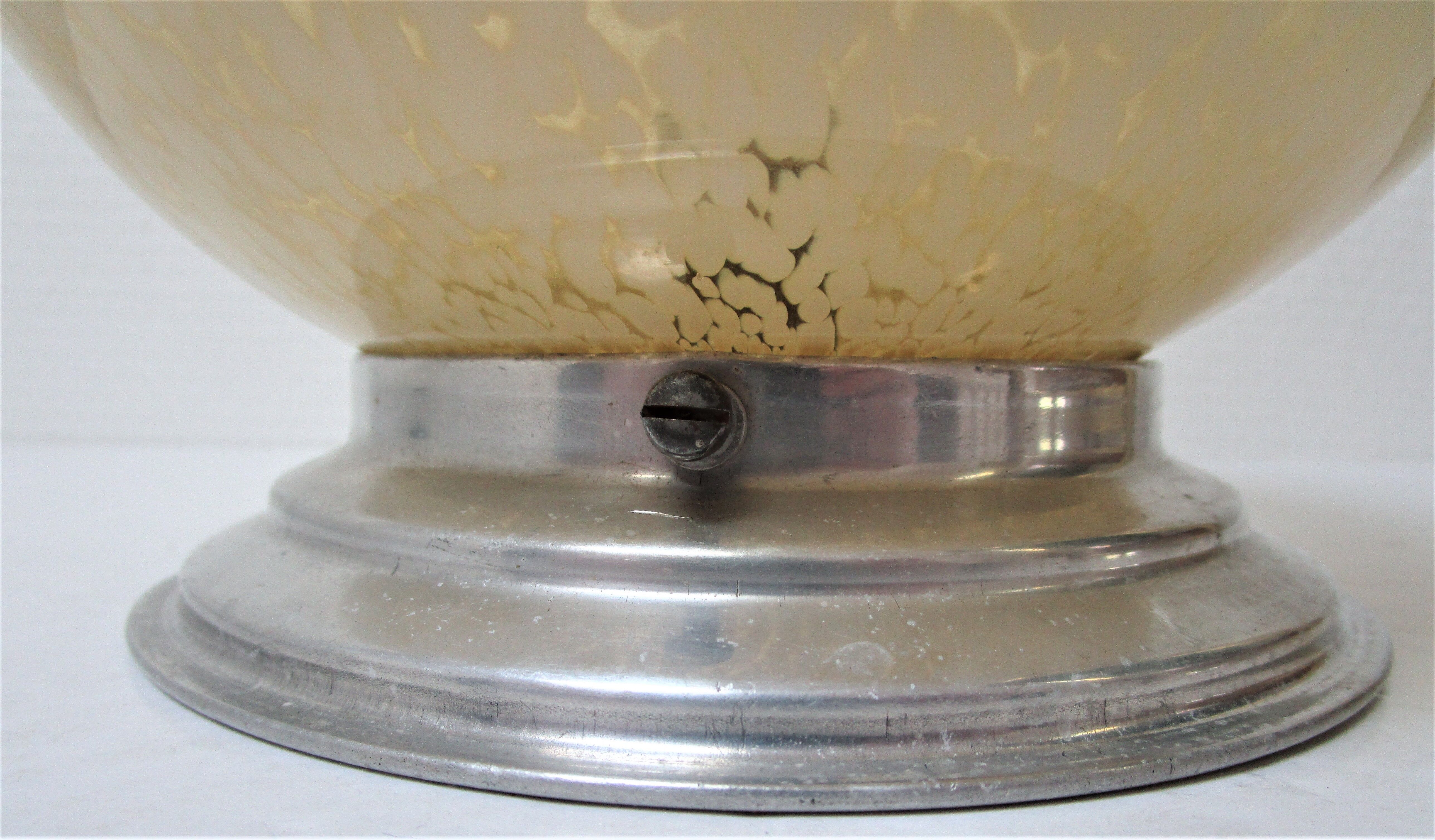Glass Art Deco glass cap of Clichy ball your vanilla 30s
