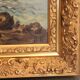 Large oil painting on canvas marine late 19th "the berthing of the sailboat"