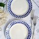 Old flat plates mismatched in earthenware