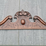Wooden pediment for door or furniture