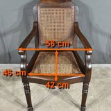 Hairdresser's armchair in solid beech, Louis-Philippe style - Early 20th century