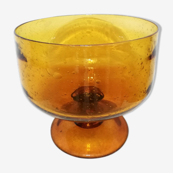 Coupe en verre bullé Biot diamètre 25cm