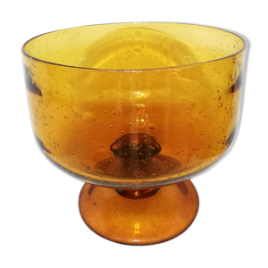 Coupe en verre bullé
