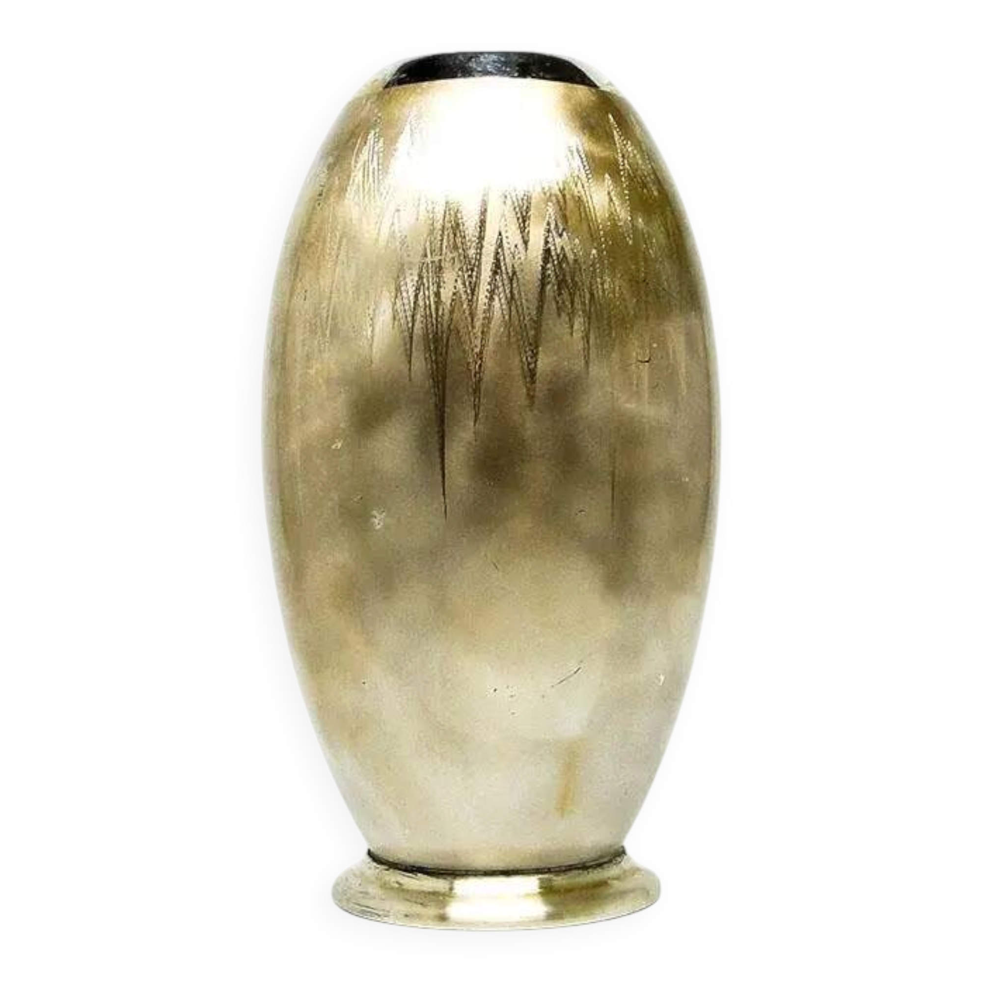 Ikora vase, Art Deco, silver-plated brass, WMF, Germany, 1930s