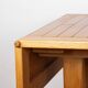 Large extendable dining table in solid oak by Guillerme and Chambron.