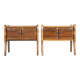 Pair of sculptural Italian Mid-Century nightstands/cabinets, 1950’s