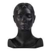 Sculptural Bust of a Woman in Clay, Denmark, 1975