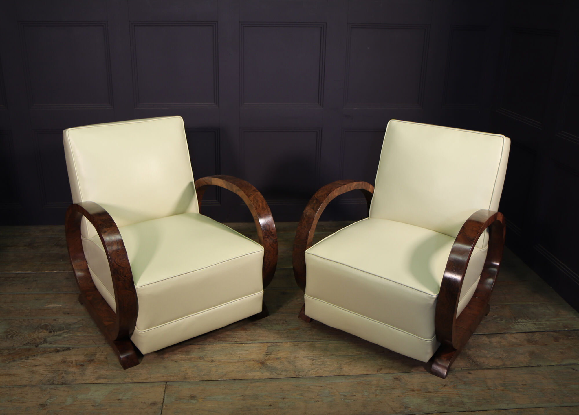 Pair of Art Deco armchairs