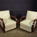 Pair of Art Deco armchairs