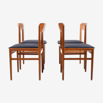 4 chaises de salle à manger danois en teck 1948/1950