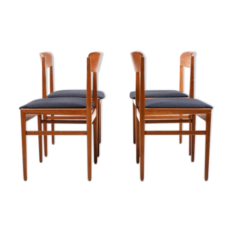 4 chaises de salle à manger danois en teck 1948/1950