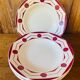 Set of 6 hollow plates old DIGOUIN model 'Chives'