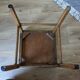 Vintage Scandinavian stool in skai