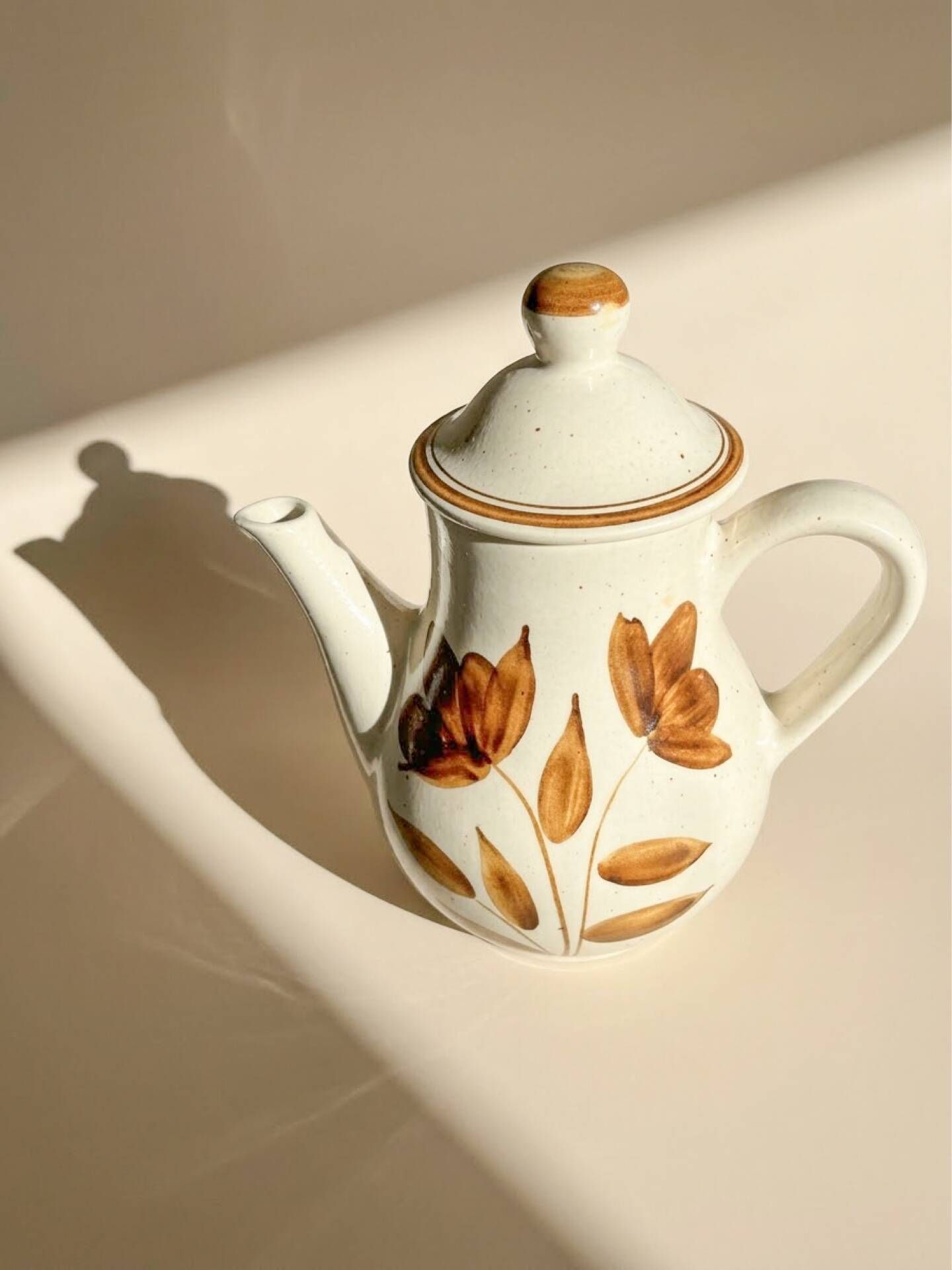 Vintage coffee service Longchamp – French earthenware, 1970s