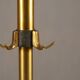 Porte-manteau en laiton et métal vintage par Jacques Adnet, France, années 1950.