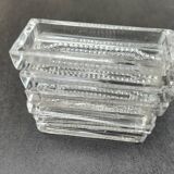 Lot de 6 porte couteaux en verre ciselé