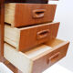 Bureau vintage avec 7 tiroirs