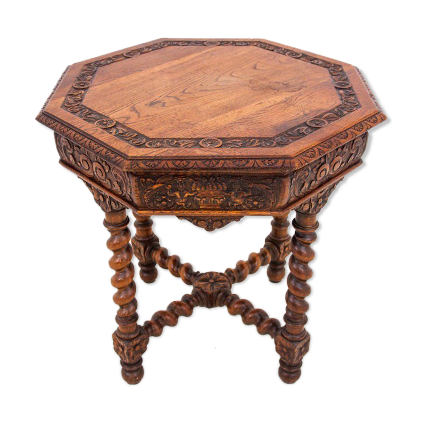 Carved table, France, circa 1910