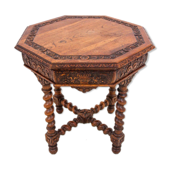 Carved table, France, circa 1910