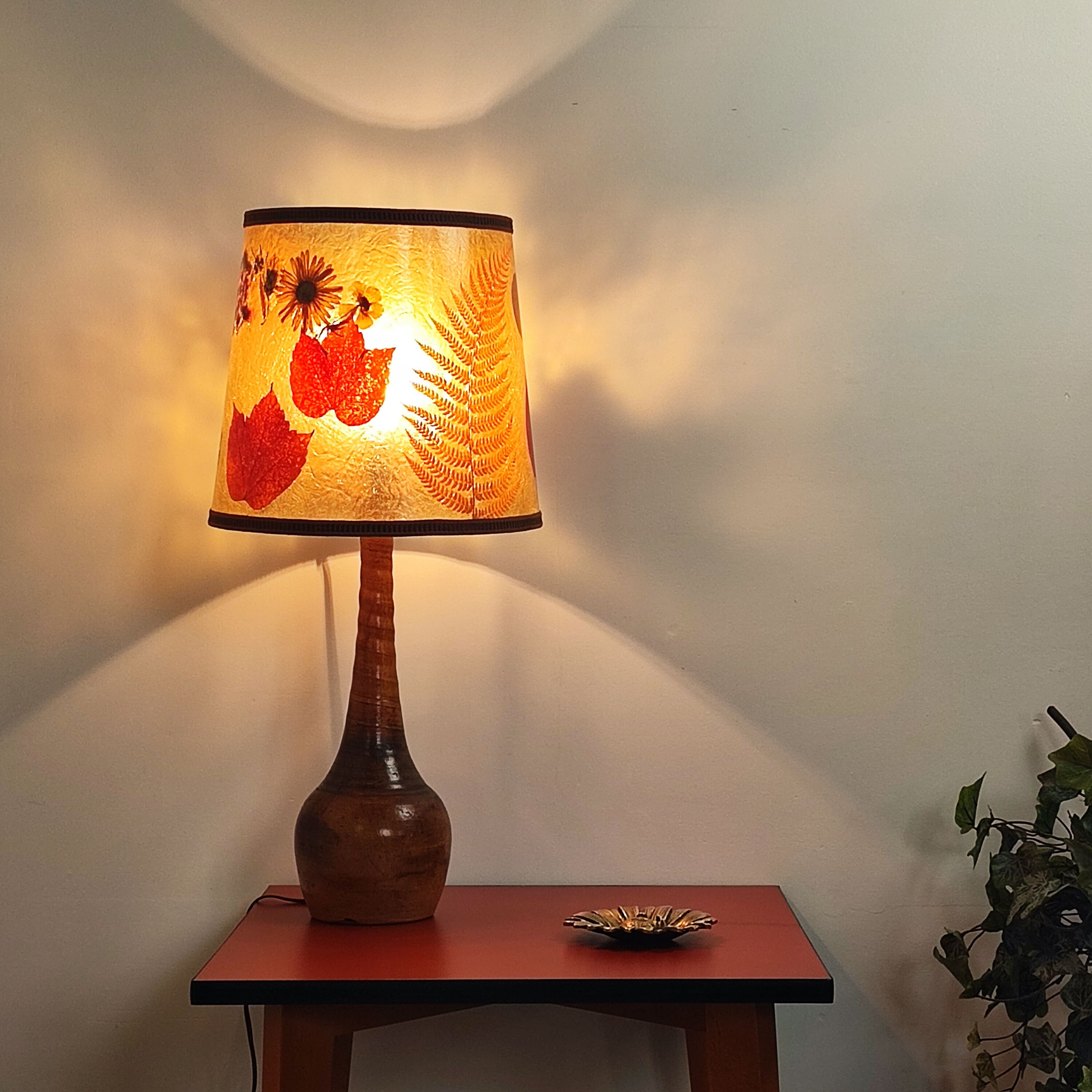 Lampe en céramique vintage