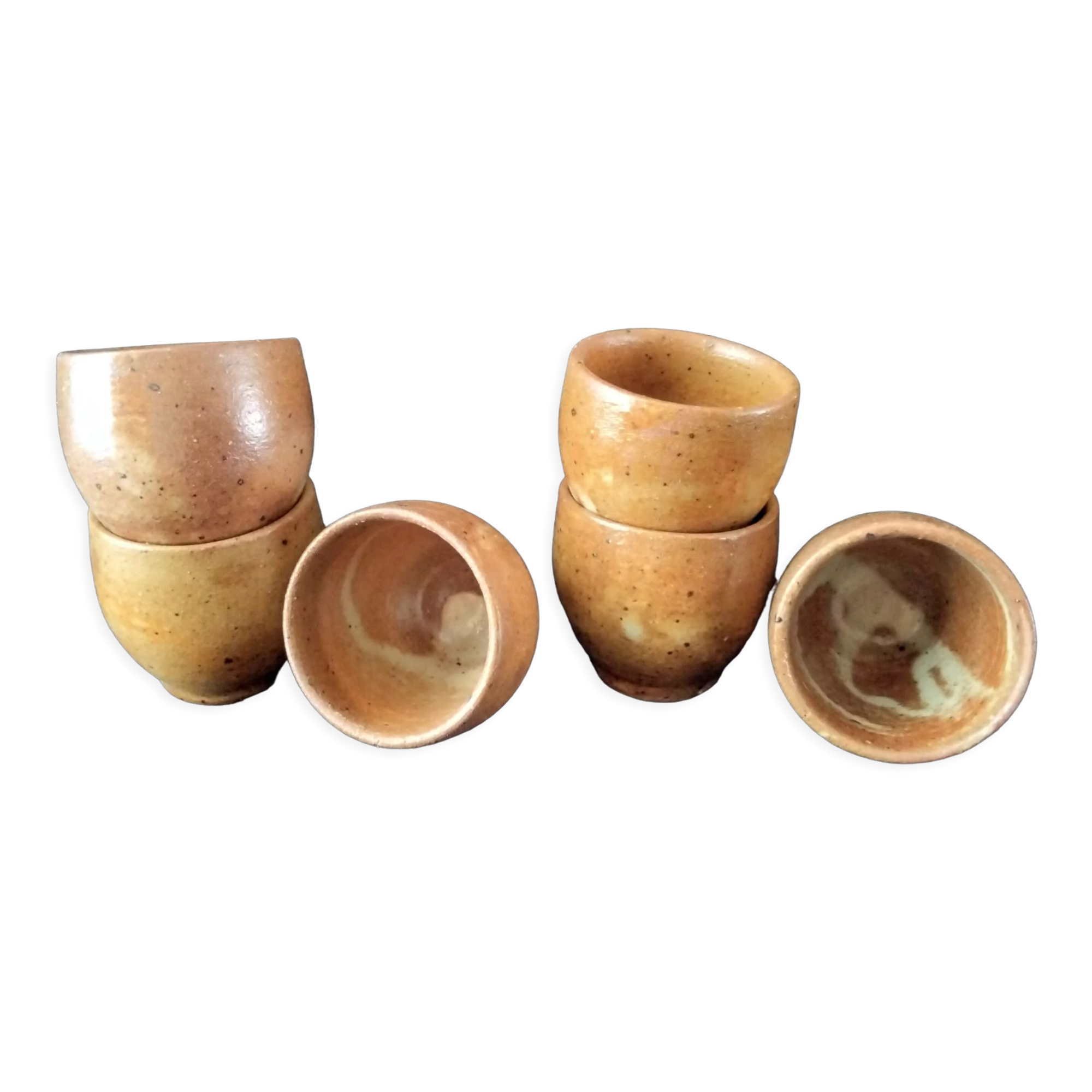 Set of 6 stoneware shells