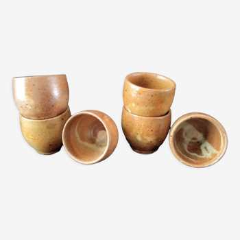 Set of 6 stoneware shells