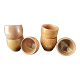 Set of 6 stoneware shells