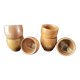 Set de 6 coquetiers en grès