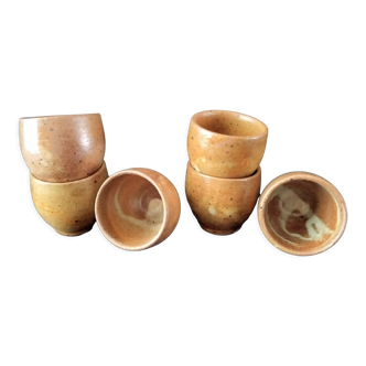 Set of 6 stoneware shells