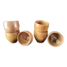 Set of 6 stoneware shells