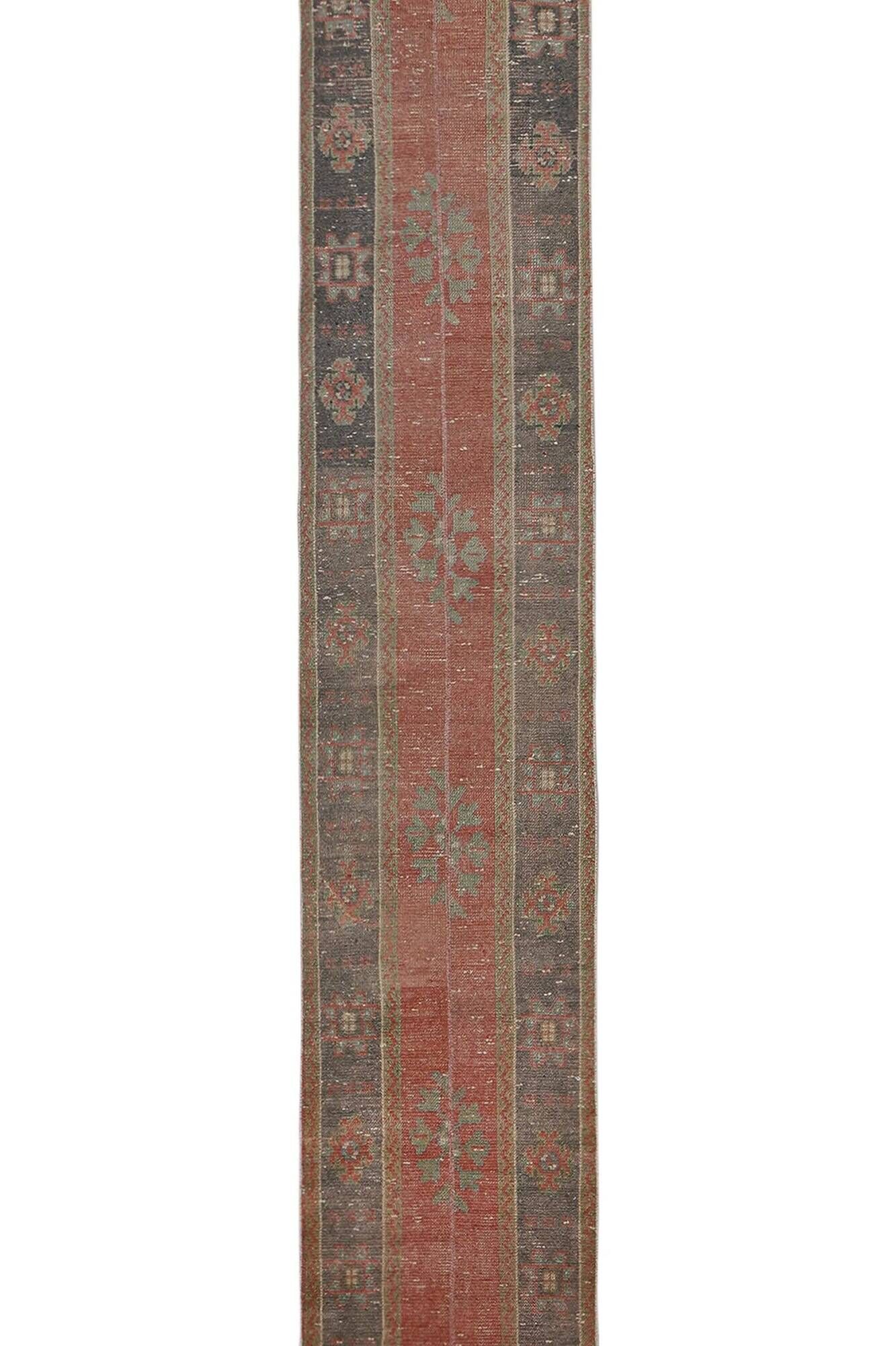 Vintage Turkish hallway rug 61x313 cm