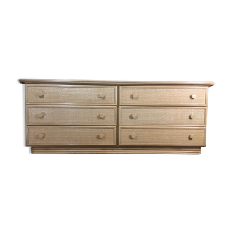 Rattan dresser