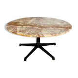 Beautiful coffee table pink marble top