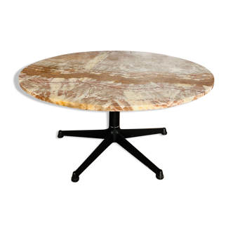 Beautiful coffee table pink marble top