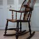 Chaise à Bascule Windsor Antique du 19ème Siècle